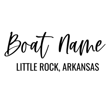 Personalized Boat Name Vinyl Decal with Hailing Port State - Permanent Marine-Grade for Signs, Speed boat, Fishing Vessel, Watercraft C17, B1